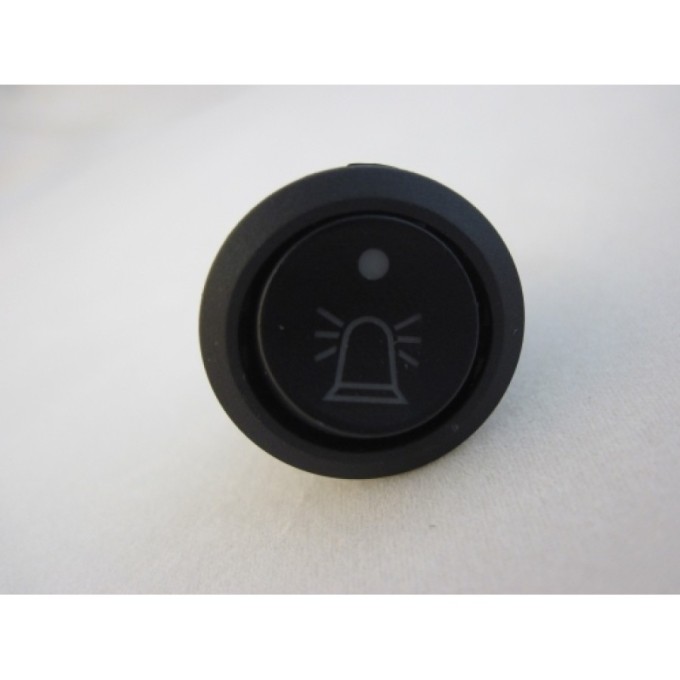 Comutator rotund Pornit/Oprit 12V cu dubla iluminare - Indicator girofar Girofar/LED indicator functionare 